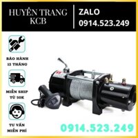 Tời ắc quy cứu hộ ôtô 4000lbs  - Nguồn 12V-24V (1800kg)