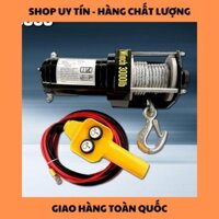 Tời Ắc Quy - Tời cứu hộ 3000LBS (kéo ngang 907kg - kéo dọc 205kg) (12v-24v) (V)