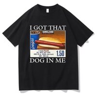 Tôi Có Con Chó Đó Trong Tôi T Nam Bông Tai Kẹp Thẩm Mỹ Ngộ nghĩnh Đồ Họa Áo Thun Cotton Tee