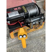 Tời điện 12v ac quy 3500lbs trọng tải 1600kg tời xe tời hàng