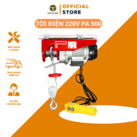Tời điện 220v, máy tời treo trọng lượng tải 500kg giúp nâng hạ vật nặng nhẹ nhàng - Tời điện 220v PA 500