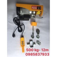 Tời điện 500 kg 12m tại Máy cầm tay NTT bảo hành dài hạn dùng nâng hạ các thiết bị nhanh chóng an toàn hiệu quả