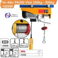 Tời Điện 500kg Vital 1000W