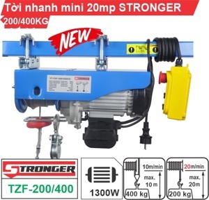 Tời điện nhanh mini Stronger YT-TZF-200/400