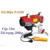 Tời điện PA200 cáp 12m - 510W - 100/200kg