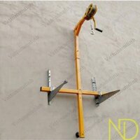 Tời nâng hạ điều hòa[Bộ đầy đủ khung lắp ghép+tời quay+dây cáp+móc treo+dây đai]