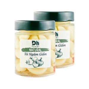 Tỏi ngâm giấm DH Foods natural hũ 150g