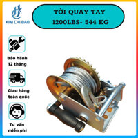 Tời quay tay 1200lbs KCB - Bánh răng đồng tải trọng 544 Kg, cáp 10M(VAT)