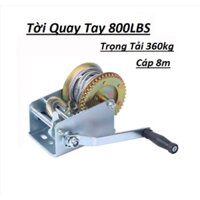 Tời quay tay 800LBS Trọng tải 363kg cáp 8met siêu bền