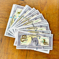 [TÔI RẺ HƠN] Combo 100 Tờ Tiền Lưu Niệm 1 Triệu Đô Mỹ - USD Mạ Vàng Hình Rắn, Có Bảo An Siêu Cấp - Quà Tặng, Lì Xì