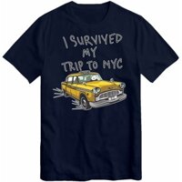 Tôi sống sót trong chuyến đi của tôi đến NYC Áo thun New York City Spider Tom Yellow Taxi Movie Top