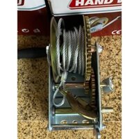 Tời tay 2000lbs  trọng tải 950kg. Kéo nâng vật nặng. Cáp 10m 5 li