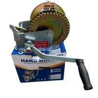 Tời tay quay tự hãm có móc, có cáp 1000lbs (454kg) xịn