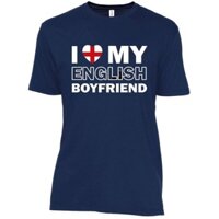 Tôi Yêu Bạn Trai Tiếng Anh Của Tôi Áo Thun Cho Cặp Đôi Valentine