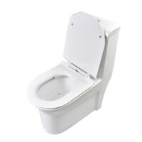 Toilet bồn cầu thiết bị vệ sinh nhà tắm men sứ cao cấp 1 khối nắp êm (Hanoi only)