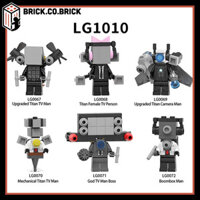 Toilet Man Mô hình Đồ chơi Giám Sát Man Series Super Titan  Lắp ráp Nhân vật  Truyền Hình Người Lắp Ráp LG1010