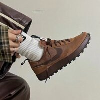 Tom Sachs x I Craft mục đích chung giày cổ điển hợp thời trang chống trượt bền thể thao giản dị Giày Nâu Kích thước: 40 ~ 45 zapatillas deportivas