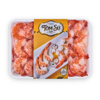Tôm sú lột lấy chỉ hấp Minh Phú size 51-60 khay 300g