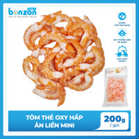 Tôm thẻ oxy hấp ăn liền mini - Bonzon (200G)