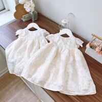 Tom&Chelsea - Váy/ đầm bé gái 8-26kg/1-6T, Váy babydoll công chúa, voan hoa nổi.