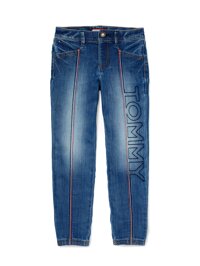 Tommy Hilfiger Girls' Adaptive Skinny Fit Jeans with Velcro Brand Closure