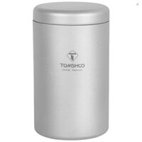 TOMSHOO Tea Tin Jar 35ml/80ml/120ml/200ml Lightweight Titanium Tea Storage Canister for Coffee Spices