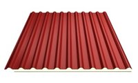 Tôn cách nhiệt PU màu đỏ BRL01 16mm 0.35mm