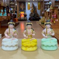 Tôn Tượng Hư Không Tạng Bồ Tát Ngồi 25cm Bột Đá Việt Nam Nhiều Màu Mới