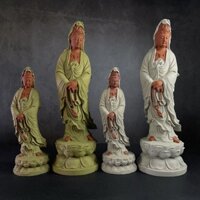 Tôn Tượng Mẹ Quan Thế Âm Bồ Tát Cầm Chuỗi Hạt Cao 30cm - Hàng Thủ Công Tỉ Mỉ