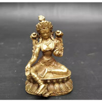 Tôn tượng Tara xanh nhỏ - Pháp khí Mật Tông - Phật giáo Tây Tạng