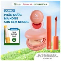 [Tone Da Sáng]Trọn Bộ Combo Makeup Trang Điểm Tự Nhiên Son Thiên Nhiên Phấn Nước Kem Trang Điểm Thuỷ Tinh Cỏ Mềm