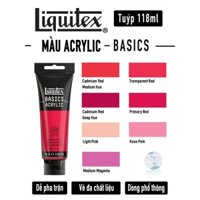 [TONE ĐỎ HỒNG] Màu vẽ Acrylic Liquitex Basics tuýp 118ml