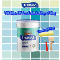 [Tone Lục lam] Sơn kinh tế nội thất cao cấp Thomas 6kg