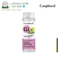 Toner Compliment 10% Glycolic Acid & Aloe cấp nước, dưỡng ẩm làm da căng bóng, sáng mịn 200ml