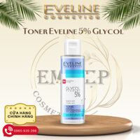 Toner Eveline 5% Glycol Therapy 110ml giúp da căng bóng,mịn màng, mờ thâm mụn