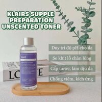 Toner Klairs Supple Preparation Unscented Toner - 180ml (không mùi)