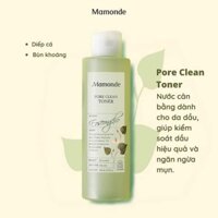 Toner Mamonde Diếp cá Pore Clean Eoseongcho- cân bằng độ ẩm, se khít lỗ chân lông dành cho da dầu mụn 250ml