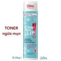 Toner ngừa mụn làm sạch da EVELINE - Clean Your Skin từ dầu cây trà