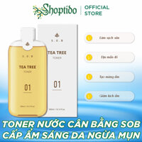 Toner nước cân bằng SOB cấp ẩm sáng da ngừa mụn S.O.B Tea Tree Toner 300ML