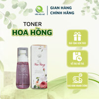 Toner nước hoa hồng cân bằng độ pH cho da mặt - Nước xịt khoáng hoa hồng dưỡng trắng da, se khít lỗ chân lông 100ml