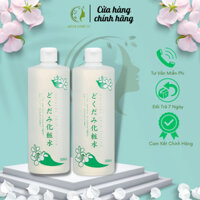Toner nước hoa hồng Dokudami diếp cá tía tô Natural Skin Lotion Nhật Bản 500ml