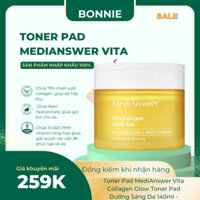 Toner Pad MediAnswer Vita Collagen Glow Toner Pad Dưỡng Sáng Da 140ml