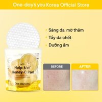 [Toner Pad] {REFILL} Bông Đắp Toner Sáng Da/ Mờ Thâm/ Giảm Mụn Ẩn | ONE DAY'S YOU  Honey-C Toner Pad  (60 Miếng)
