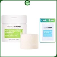 Toner Pad SenaDemar AHA-Glycolic Acid Toner Pad 70 miếng nước hoa hồng giúp sạch dầu và cân bằng độ ẩm trên da - Mibebe