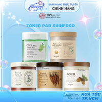 Toner Pad Skinfood Carrot Acorn/Cica/Water Parsley/Carotene Calming Water Pad 60 Miếng Hàn Quốc