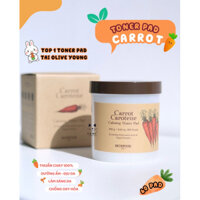Toner Pad Skinfood Carrot Carotene Calming Water Pad tẩy da chết dịu da cấp ẩm