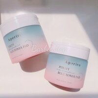 Toner Pad Tinh Khiết Cấp Ẩm Dịu Da Aperire Purity Blue Moisture and Calming Toner Pad 140ml (70 miếng)