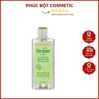 Toner Simple Soothing Facial 200ml, dành cho da nhạy cảm dễ nổi mụn làm sạch sâu