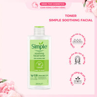 Toner Simple Soothing Facial Toner Kind To Skin 200ml