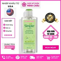 TONER SIMPLE SOOTHING FACIAL CHO DA NHẠY CẢM VÀ DA DỄ NỔI MỤN 200ml - Toner simple